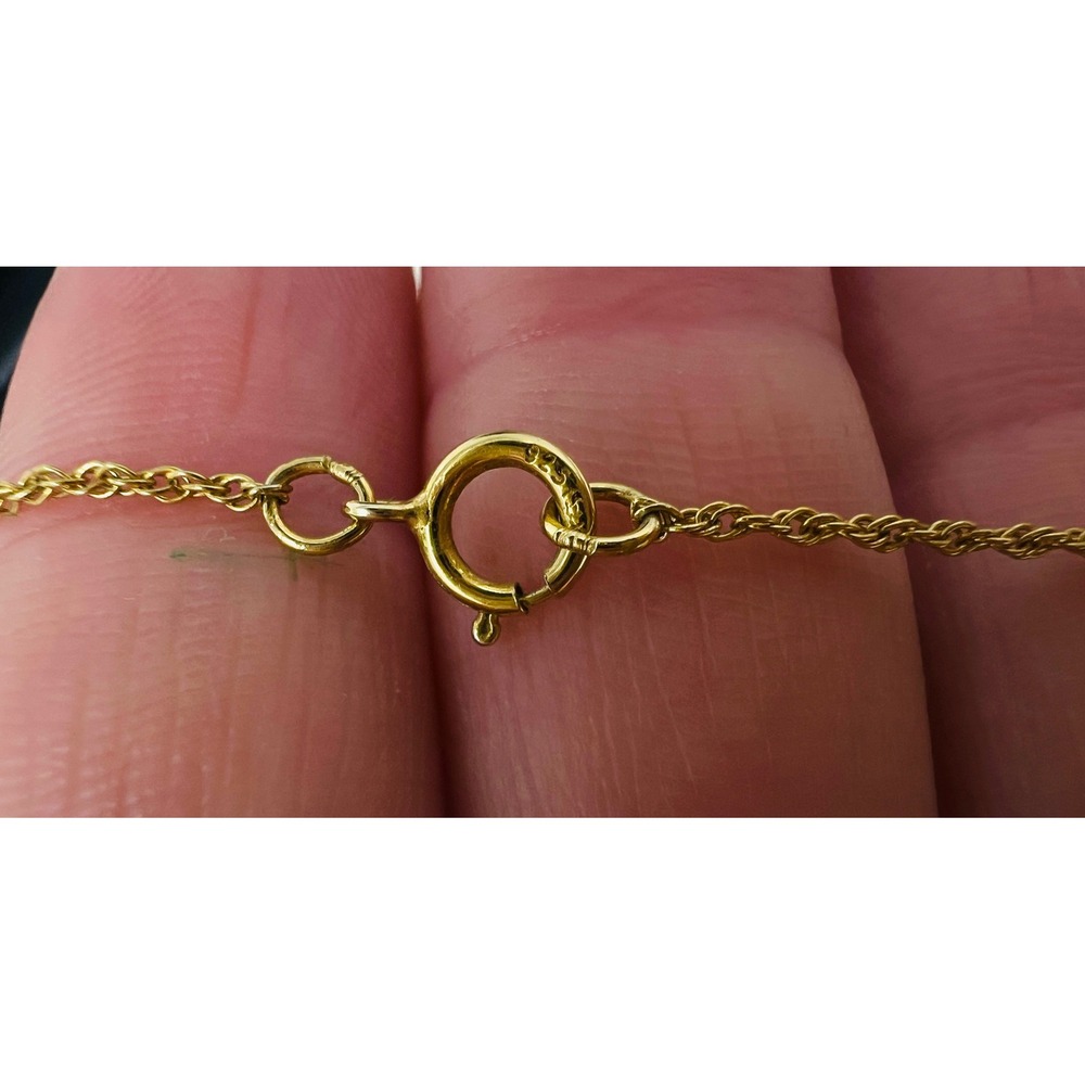 Disney Mickey Mouse Outline Gold Over Sterling Silver Necklace Pendant - Picture 7 of 8